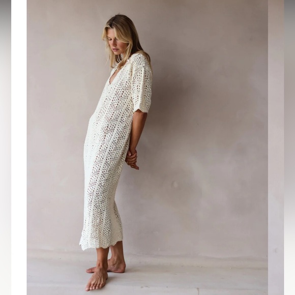 Maurie + Eve LOVE AND STARS DRESS - CREAM, M+E 10 / USA M/ , color natural - Picture 5 of 12